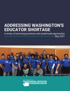 2021 educator shortage report cover